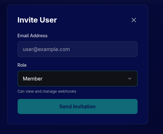 Invite User Modal